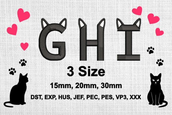 Cat Ears Alphabet Font