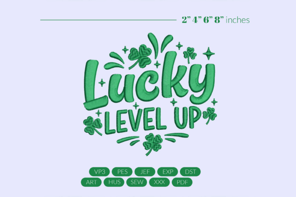 Lucky Level Up Embroidery