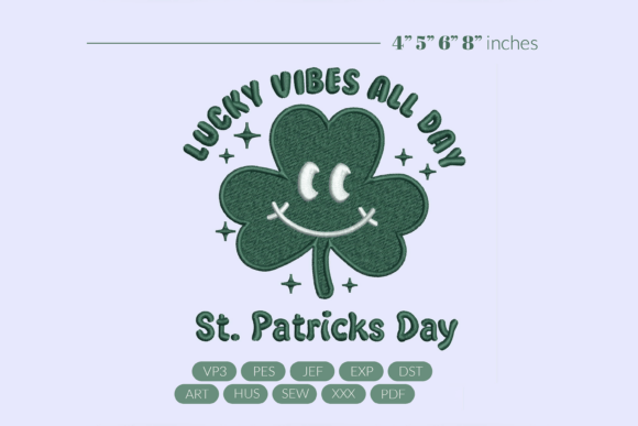 Lucky Vibes St Patrick’s Embroidery