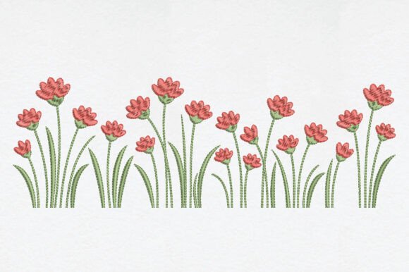 Simple Flower Garden Embroidery