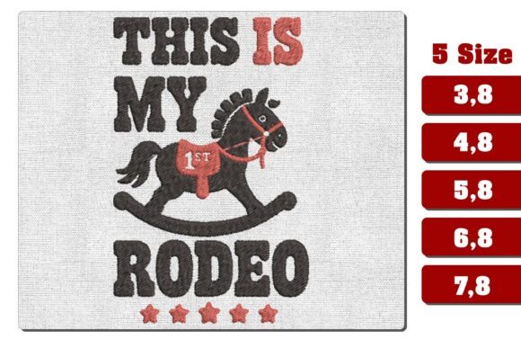 This is My Rodeo Embroidery